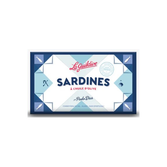 Sardines à l'huile d'olive (120gr) - La Guildive