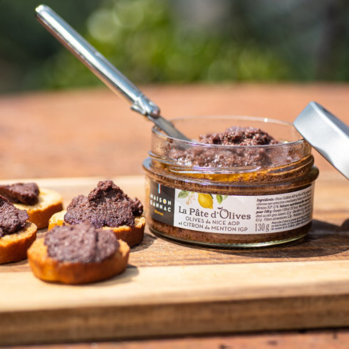 Pate aux olives AOP de Nice et Citron de Menton IGP (130gr-)Maison Gannac