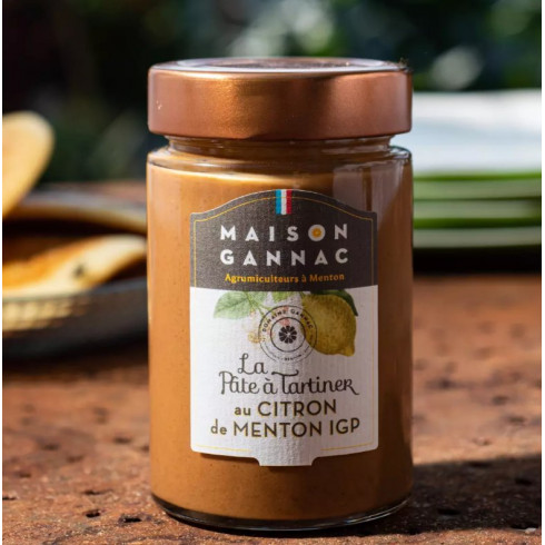 Pate à tartiner chocolat au lait & Citron de Menton (100g) - Maison Gannac