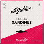 Petites sardines à l'huile d'olive EV Bio (110gr) - La Guildive