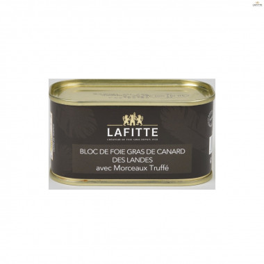 Foie Gras en bloc avec morceaux truffé (130g) - Maison Lafitte