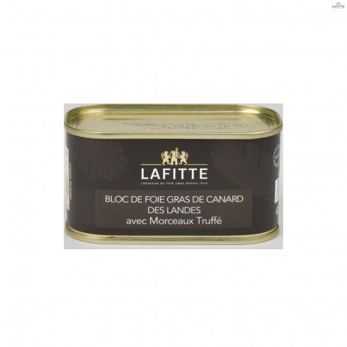 Foie Gras en bloc avec morceaux truffé (130g) - Maison Lafitte